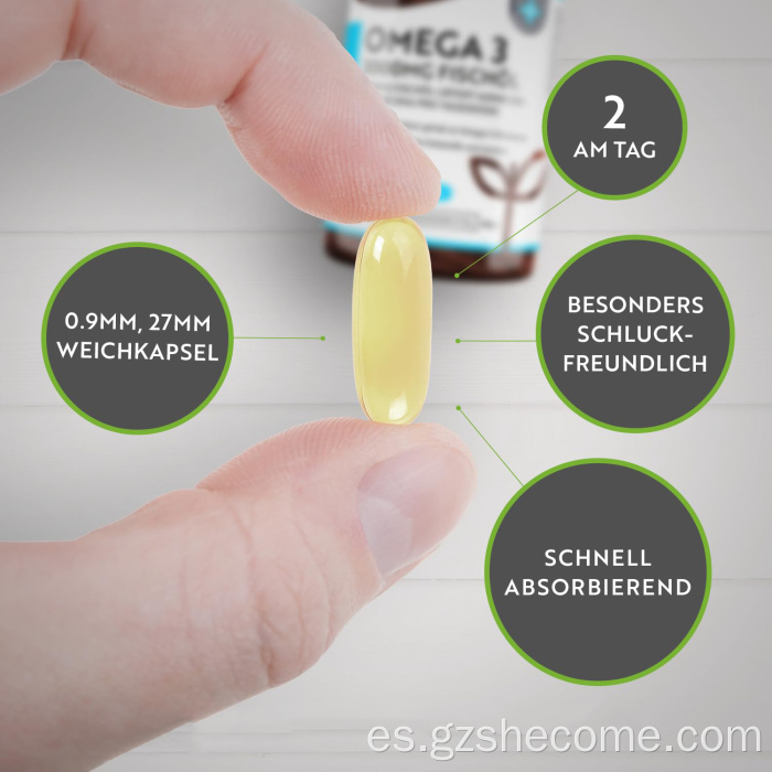 Omega Softgels apoya el estado de pescado positivo para el estado de pescado Softgels